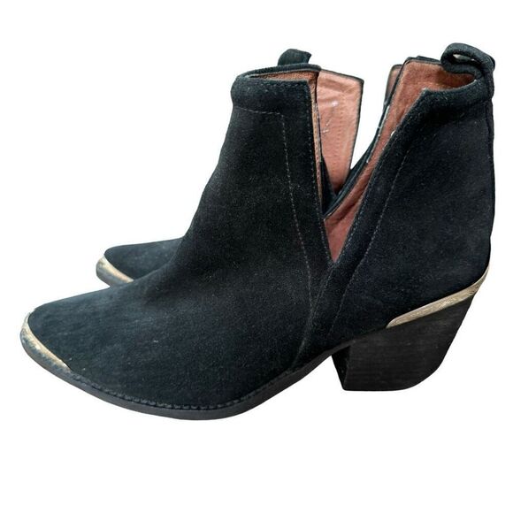 Jeffrey Campbell Cromwell Ankle Boot Pointed Women’s Size 8.5 Black Leather - Picture 2 of 9